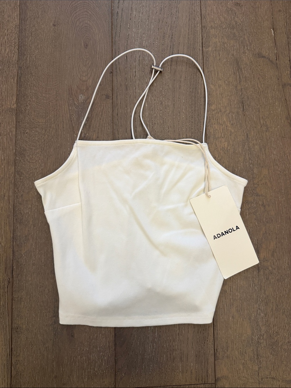 ADANOLA Toggle Back Rib Top
